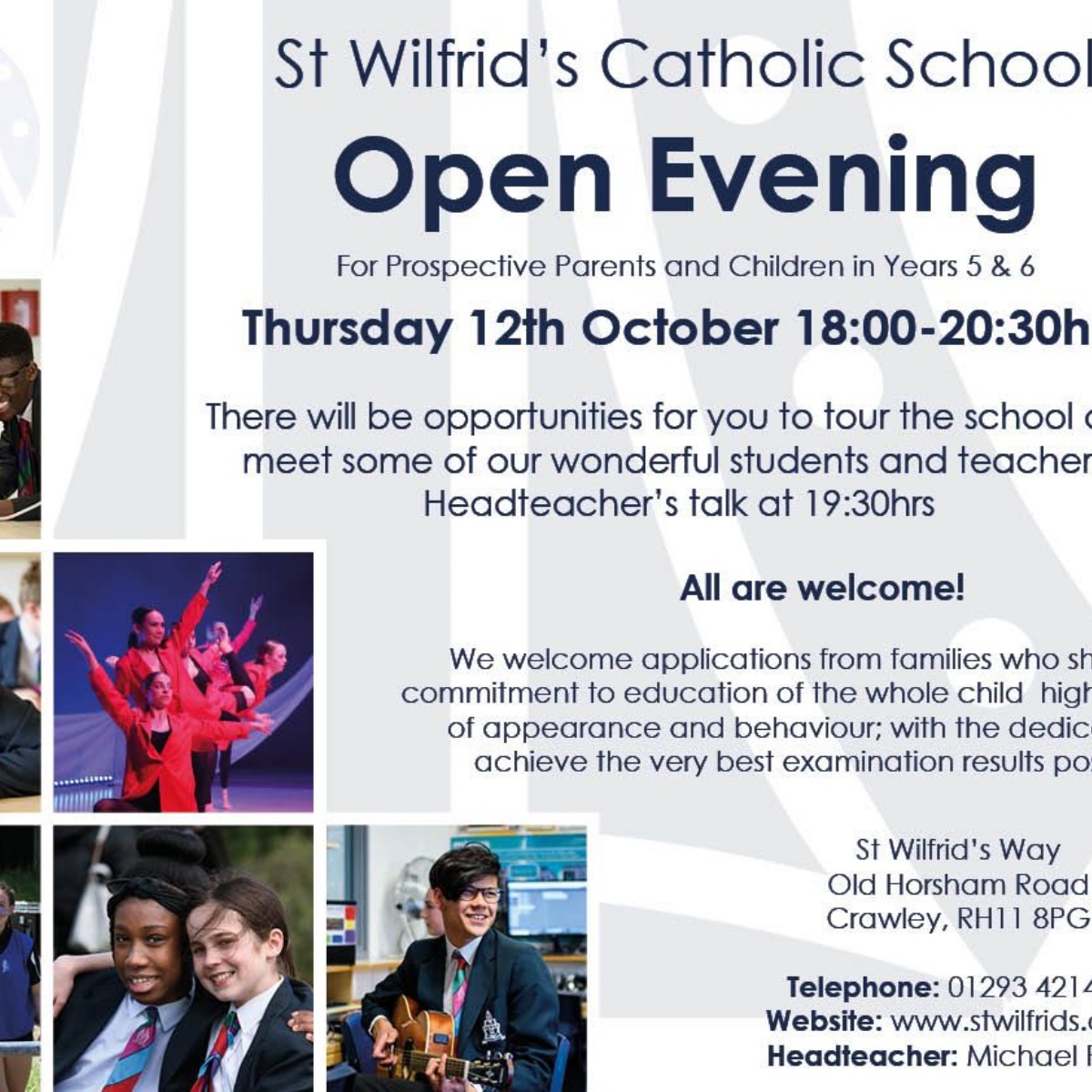 St Wilfrid's Catholic School St Wilfrid's Open Evening